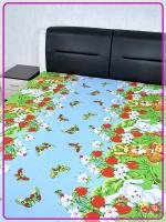 Детская простыня Ивановская бязь День рождения зайки