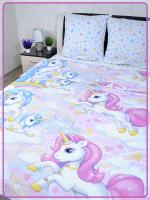 Детское постельное белье поплин артдизайн Карусельки