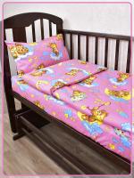 Детское постельное белье бязь Сладкие сны вид 2 розовый