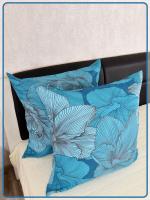 Наволочки на молнии Ив. бязь Богема вид 4/1 бирюзовый 2 шт.