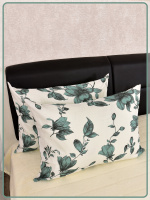 Наволочки на молнии Ив. бязь Грация вид 9/4 бз зеленый 2 шт.